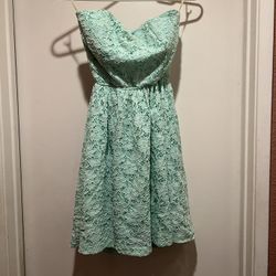 Light Teal Summer Cocktail Dress - Size small