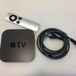 Apple TV A1378 2nd Generation Streaming Media with Power Cord,  OEM Remote and new battery 