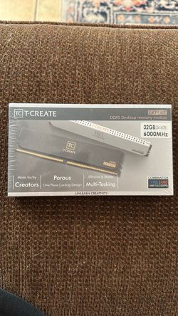 RAM DDR5 32GB Unopened and Hardrive