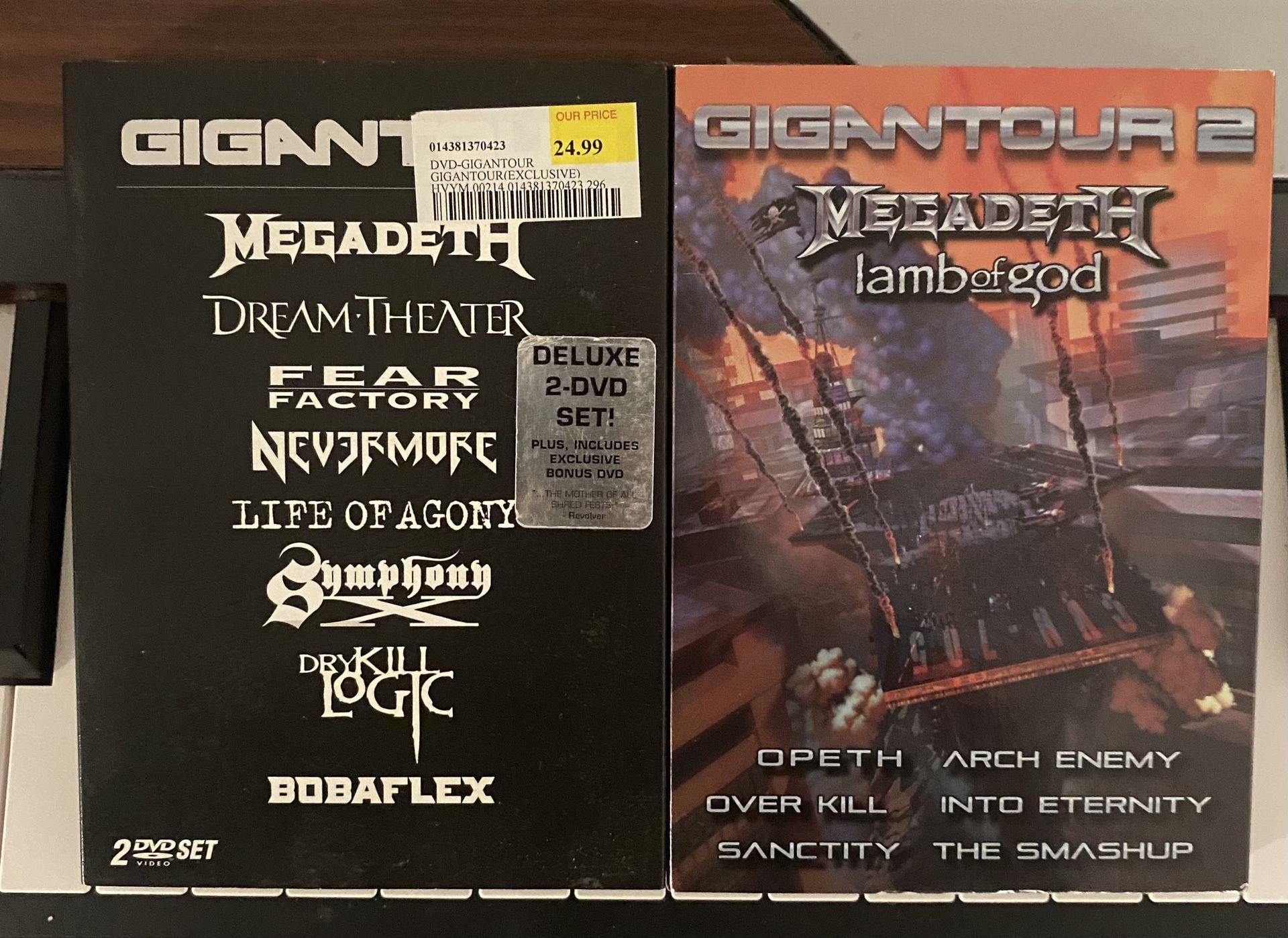 Gigantour 1 & 2 On Dvd