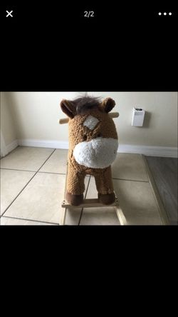 Pretend to play horse real noises