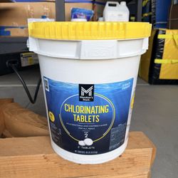 Members Mark 3” Chlorine Pool Tablets 40 Lb Tub New