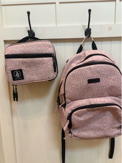 Volcom Backpack & Matching Lunch Bag Set