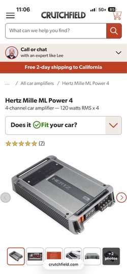 Hertz Mille ML Power 4 4-channel car amplifier