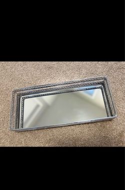 Vanity Organizer Tray with Mirror