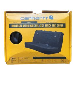 CARHARTT INCLUDES 1 BENCH COVER UNIVERSAL NYLON DUCK FULL-SIZE BENCH COVER