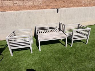 Patio table set teak