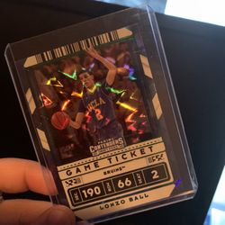 Lonzo Ball Game Ticket