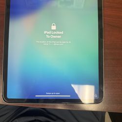 For Parts. iPad Pro 11 Inch 2nd Generation Cellular Unlocked