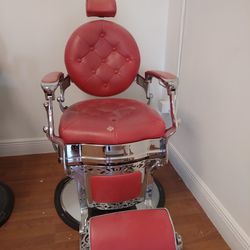 Used Red barber chair