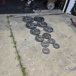 245LBS Olympic Weights And Bar 