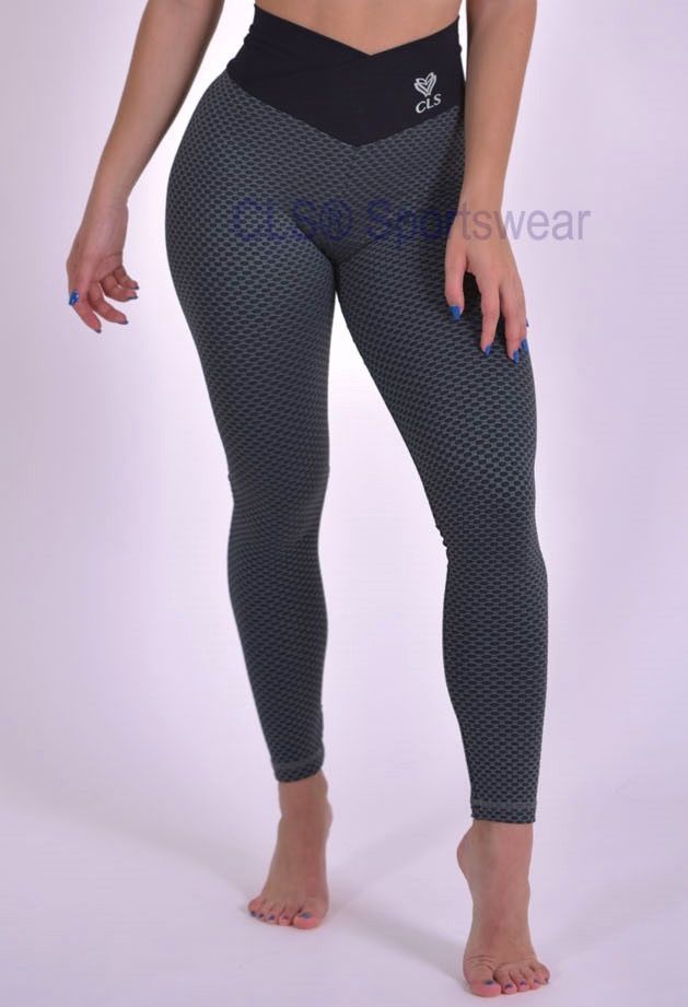 CLS BOOTY BUTT SCRUNCH GEO WEB FITNESS GYM LEGGINGS NWOT