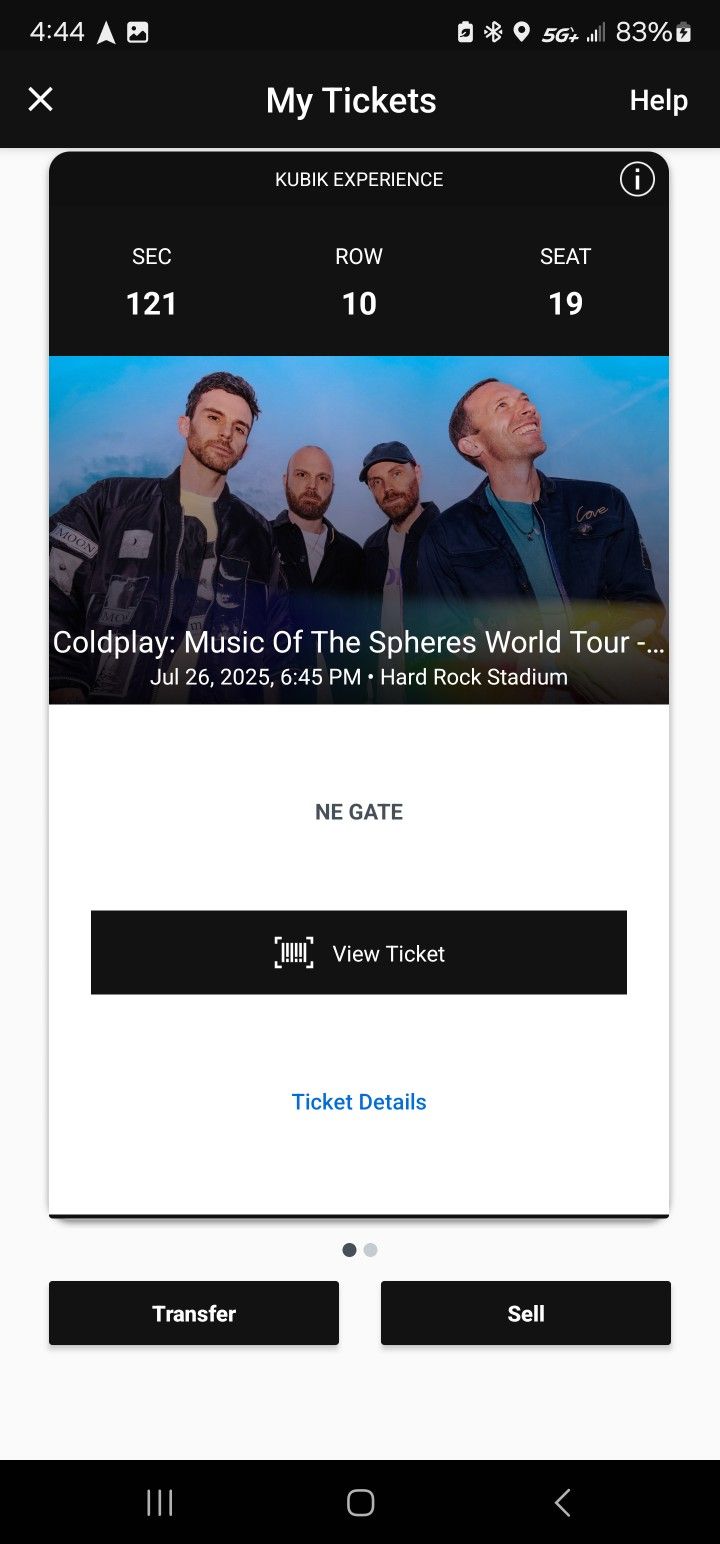 Coldplay Concert On July 26