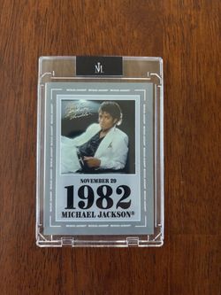 Michael Jackson sealed collectible card