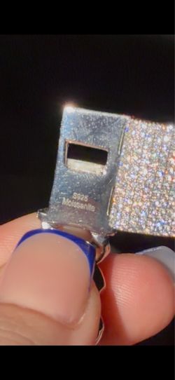 Men 925 plata With Moissanite Lab Grown Diamonds
