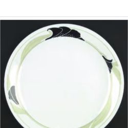 Vintage Corelle Service For 8  Beautiful Black Orchid Pattern