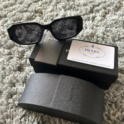 Prada Sunglasses Black And White