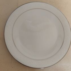 Noritaka china 6 platinum dinner plates, 10.5 inch