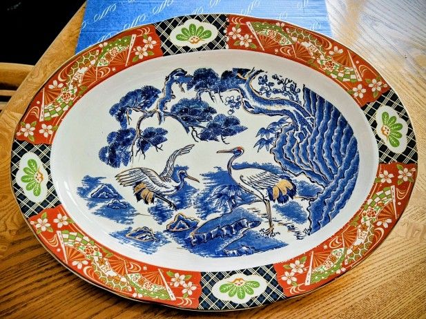 Japanese Serving Platter Vintage