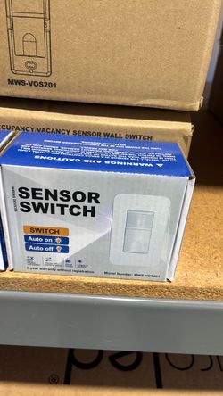 Occupancy/Vacancy Sensor Wall Switch MWS-VOS201