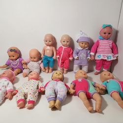 11pcs Dream Collection Baby Dolls Lot 

