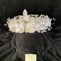 Wedding Headpiece #1 - White