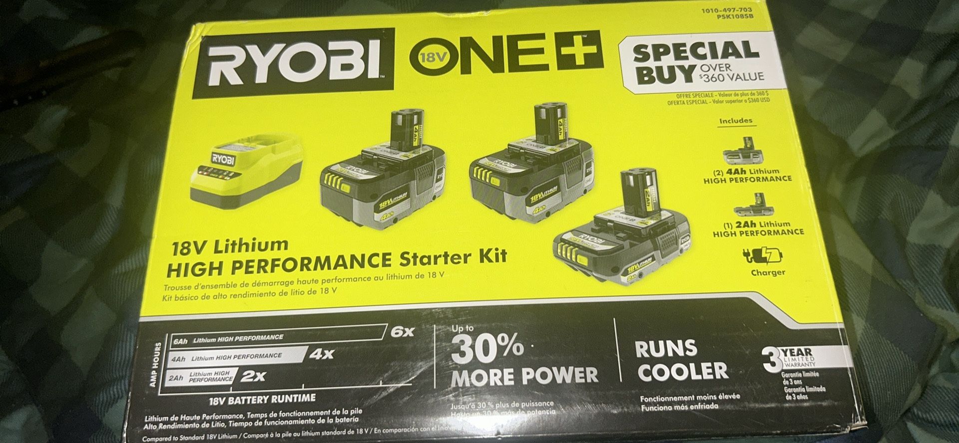 Ryobi 18v High Performance Starter Kit