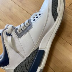 air jordan 3 retro midnight navy used size 7Y