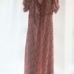 MIDI FLORAL PATTERN DRESS LONG SIZE LARGE 