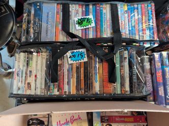 DVDs and VHSs