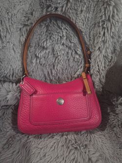 2005 Vintage COACH Chelsea Hobo Hot Pink Pebbled Leather Shoulder