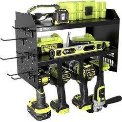 Power Tool Organizer, 8 Drill Holder Wall Mount, 4 Layers Garage Tool  Organizers and Tool Storage Rack, Heavy Duty Metal Tool Shelf with Screw  for Sale in Upland, CA - OfferUp