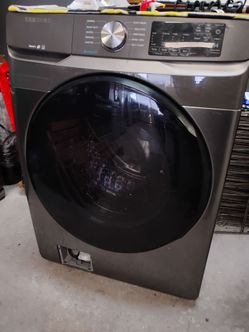 Grey front load washer with warranty same day delivery Available fee depends on address 🛣️🏠🛻