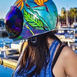Biltwell Helmet (hand Painted With Enamel Paint)