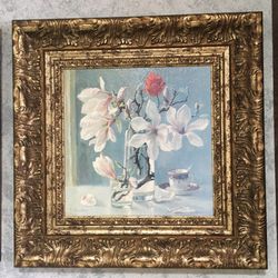Framed textured oil print by Valeriy Chuikov
