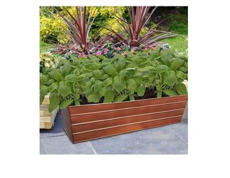 Rectangular Metal Flower Planter Box