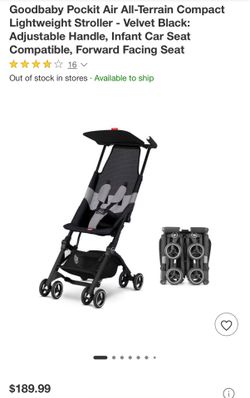 oodbaby GB Pockit Air All-Terrain Compact Lightweight Stroller - two available!
