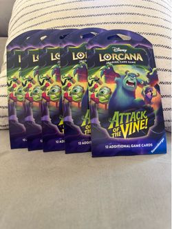 Lorcana attack of the vine booster pack