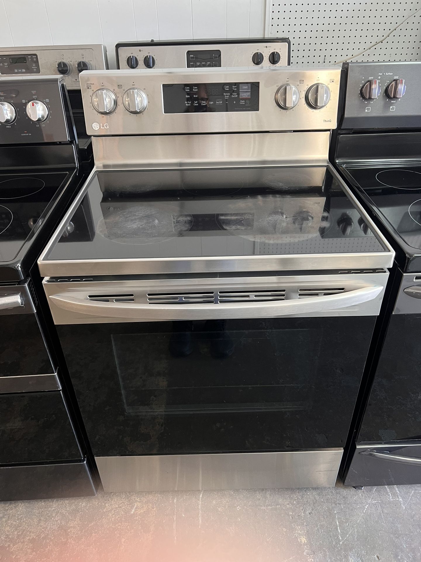 LG Stainless Steel Glass Top Stove Used Clean Working
