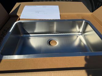 2 NEW SINKS, 36.5 LARGE CROSSTOWN, 33" DARK HEAVY CAVIER, $250.00 EACH