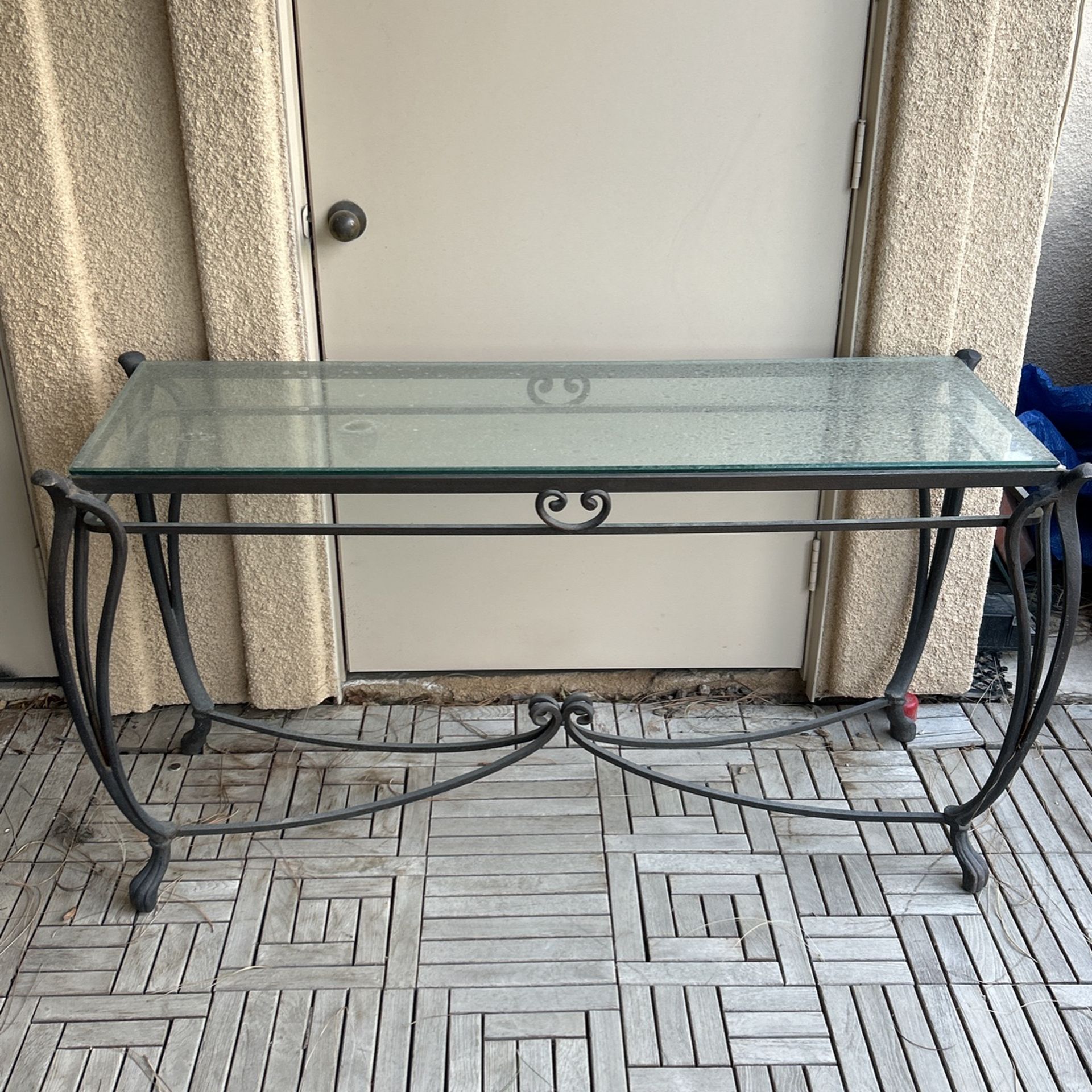 Wrought Iron Console Table