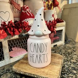 UFS RAE DUNN CANDY HEARTS CANISTER
