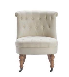 Caitlyn Slipper Chair Vintage Cream