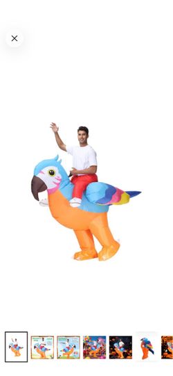 Inflatable ride on Parrot Costume for Adult Blow up Halloween Costumes