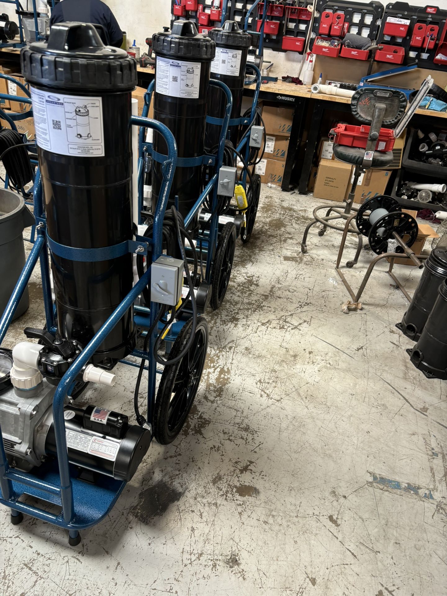 Brand New Portable Vacuum System 2.0 150 Square Foot Cartridge Filter Paired With 1.5hp Inground Pool Pump