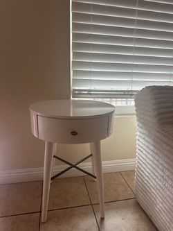 white nightstand