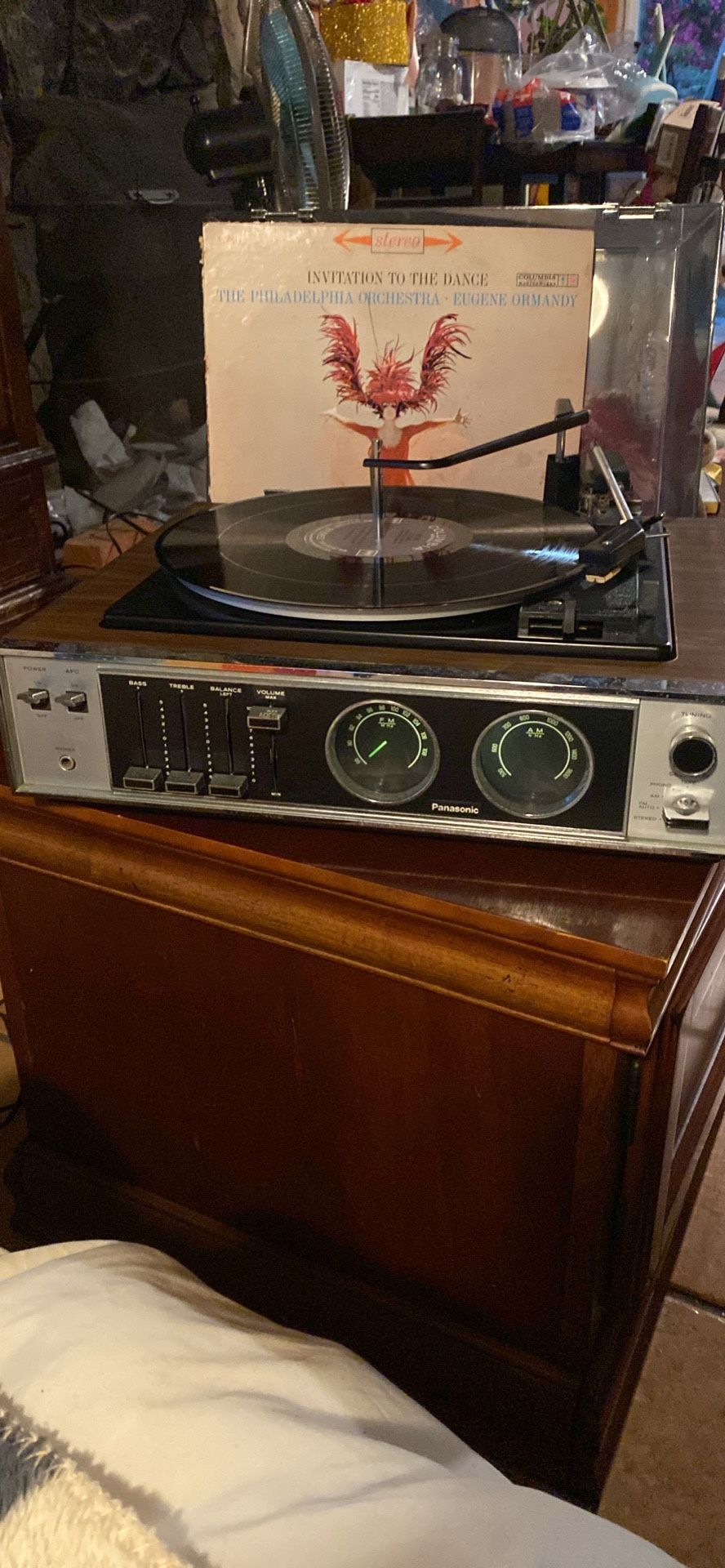 VINTAGE PANASONIC SD-85 Stereo LP Turntable Record Player AM/FM Receiver Video