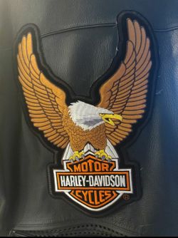Leather Harley Davidson motorcycle jacket