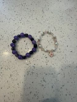 Pink And Purple Bracelets