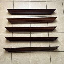 $100 FIRM PRICE! 5pcs Wall Shelves 